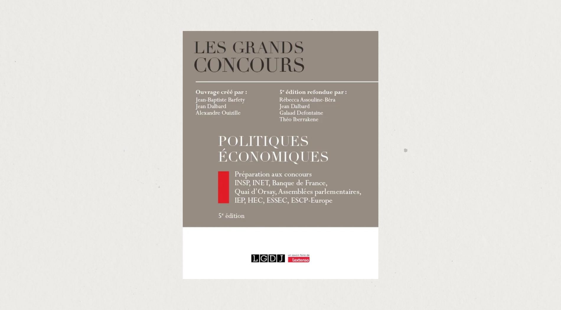 Illustration de l'article Les grands concours – Politiques économiques